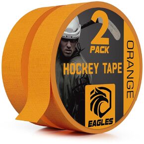 2 PACK BLUE Hockey Tape - Multipurpose Cloth Tape Roll for Field Ice & Roller Hockey Stick, Blade & Handle protector - Over Grip for Lacrosse Baseball Bat Pullup Bars - Sports Gifts, Accessories