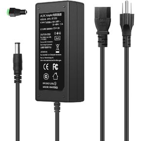 DC 12V 3A Power Adapter 12Volt 3000mA AC Adapter 100-240V 50-60Hz AC to DC Power Supply 12V 3A, 5.5mm x 2.5mm DC Outlet Plug & 1 Tip, DC12V