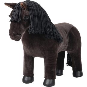 LeMieux Toy Pony Flash for Kids - Brown Skewbald - Soft Coat - Flexible - Pretend Play - Stuffed Animal Horse - Gift for Kids - Suitable for Ages 3 Years +