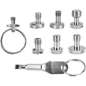 Camera Cage Screw Adapter with 1/4"-20 & 3/8-16 Screw Pack for Tripod Screw Accessories(8 Pieces)