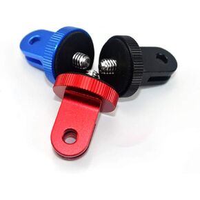Aluminum Tripod Mount Adapter Screw Mount Compatible with GoPro Hero 9, 8, 7, 6, 5, 4, Session, 3+, 3, 2, 1, Fusion, DJI Osmo Action, Sjcam, Xiaoyi Cameras with/Camera Screw (1/4-Inch 20) (3 Pack),