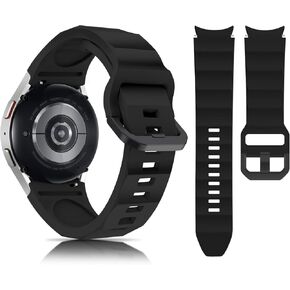 سوار بدون فجوة 20 مم متوافق مع ساعة Samsung Galaxy Watch 7/6/5/4 44 مم 40 مم/ساعة 5 Pro/Galaxy Watch 6 حزام كلاسيكي 47 مم 43 مم/ساعة 4 حزام كلاسيكي/، سوار رياضي من السيليكون قابل للتعديل للنساء والرجال