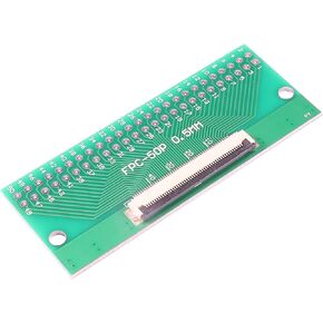 uxcell FFC FPC 50 Pin 0.5mm Pitch to DIP 2.0mm PCB Converter Board Couple Extend Adapter