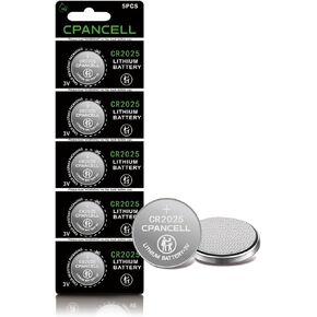 CR2025 High Capacity Battery 3v Lithium Batteries (5 Count)
