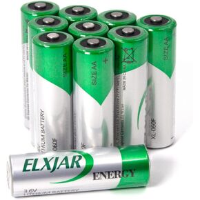 (10-Pack) XL-060F AA 2400mAh 3.6V LiSOCI2 Battery, Replacement for XL-060F; TL-2100, TL-4903, TL-5104, TL-5903; LS-14500; SL-360, SL-760 Battery