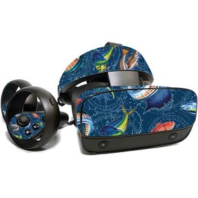 MightySkins Skin for Oculus Rift S - Saltwater Compass | Protective, Durable, and Unique Vinyl Decal wrap Cover | Easy to Apply, Remove, and Change Styles | Made in The USA