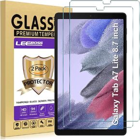 2 Pack for Galaxy Tab A7 Lite Screen Protector, HD Tempered Glass Film for Samsung Galaxy Tab A7 Lite 8.7 Inch 2021 Model SM-T220, T225, T227