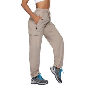 PINSPARK Women's Hiking Pants Dark Gray