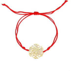 EUEAVAN OM OHM AUM Sanskrit Symbols Spiritual Bracelet luck Couple Charm Jade Thread Bangle Yoga Amulet Anklets Jewelry Accessories