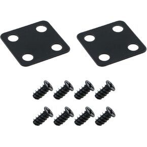 MEETOOT 2PCS Connection Clasp Black Metal Fan Linker Fan Mount Fan Cooling Frame with Screws Suitable for 12cm and 14cm Fan