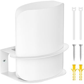 Rimous Metal Wall Mount for eero Max 7 Mount Easy to Install - Wall Bracket for eero Max 7 Wall Mount Holder with Cable Ties for Space Saving