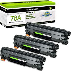 greencycle 4 PK Compatible Black Laser Toner Cartridges Replacement for HP CE278A 78A Compatible for HP Laserjet P1606dn P1566 M1536dnf M1536 MFP P1606 P1560 P1600 Printer