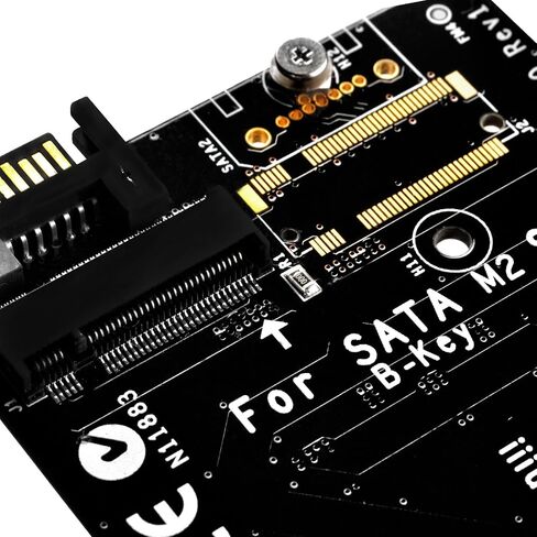 تقنية SilverStone SST-ECM20 بطاقة محول M2 مزدوجة إلى PCI-E X4 وSATA 6G (ECM20) in Saudi Arabia