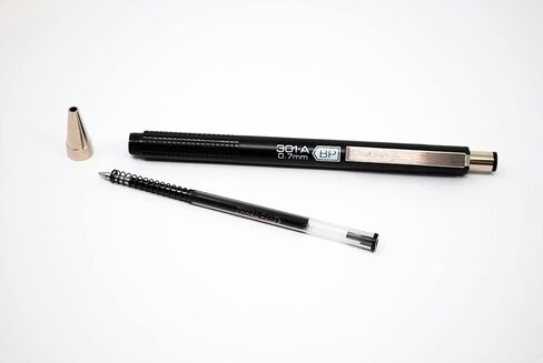 عبوة إعادة تعبئة قلم حبر جاف من الفولاذ المقاوم للصدأ Zebra F-Series، نقطة دقيقة، 0.7 مم، حبر أسود، عدد 10 in Kuwait