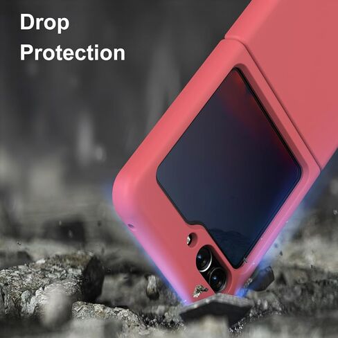 E Segoi Designed for Galaxy Z Flip 5 Case, Liquid Silicone Gel Rubber Shockproof Case Soft Microfiber Cloth Lining Cushion Compatible with Galaxy Z Flip 5 5G (Matcha) in Saudi Arabia