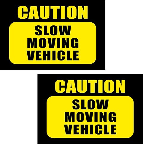 Artisan Owl Caution Slow Moving Vehicle Magnetic Auto Bumper - 4x6 inch Truck and Car Magnet for Driver Safety (1 Magnet) in Saudi Arabia
