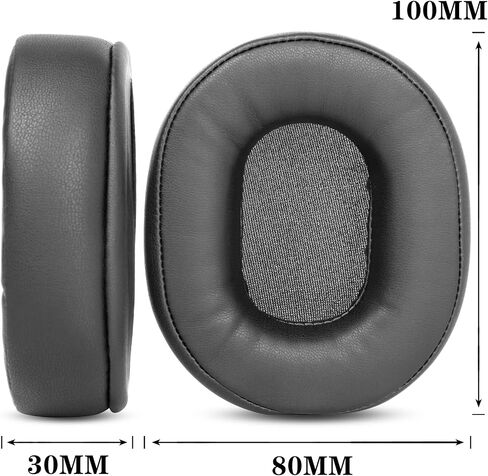 Ear Pads Replacement Cushions Pillow Compatible with Artiste ADH300 2.4GHz TV Wireless Headphones Earpads Foam (Black 2) in Saudi Arabia