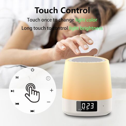 White Noise Sound Machine with 34 Sleep Sounds 8 Colors Night Light, Battery Powered Integrated Alarm Clock Bluetooth Function Sleep Timer, White Noise Machine for Sleeping Adults Baby Pink in Saudi Arabia