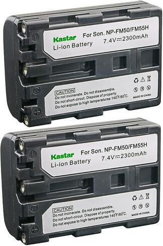 Kastar 3-Pack NP-FM50 / NP-FM55H Battery 7.4V 2300mAh Replacement for Sony DCR-TRV30, DCR-TRV33, DCR-TRV38, DCR-TRV39, DCR-TRV40, DCR-TRV50, DCR-TRV60, DCR-TRV70, DCR-TRV75, DCR-TRV80 Camera in Saudi Arabia
