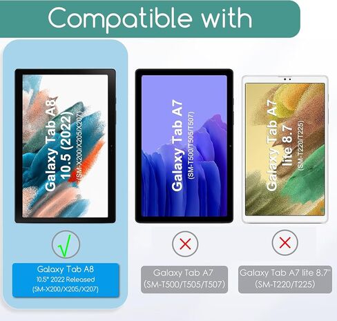 KEANBOLL 2-Pack Designed for Samsung Galaxy Tab A8 10.5 inch 2022 Tempered Glass Screen Protector, Galaxy Tablet A8 2022 (SM-X200/X205/X207), Ultra Clear Tempered Glass Shield in Saudi Arabia