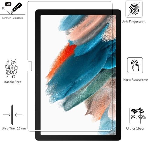 KEANBOLL 2-Pack Designed for Samsung Galaxy Tab A8 10.5 inch 2022 Tempered Glass Screen Protector, Galaxy Tablet A8 2022 (SM-X200/X205/X207), Ultra Clear Tempered Glass Shield in Saudi Arabia