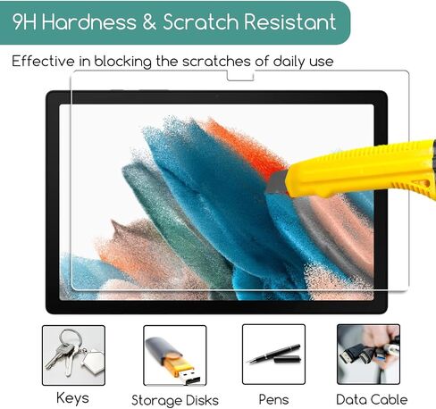 KEANBOLL 2-Pack Designed for Samsung Galaxy Tab A8 10.5 inch 2022 Tempered Glass Screen Protector, Galaxy Tablet A8 2022 (SM-X200/X205/X207), Ultra Clear Tempered Glass Shield in Saudi Arabia