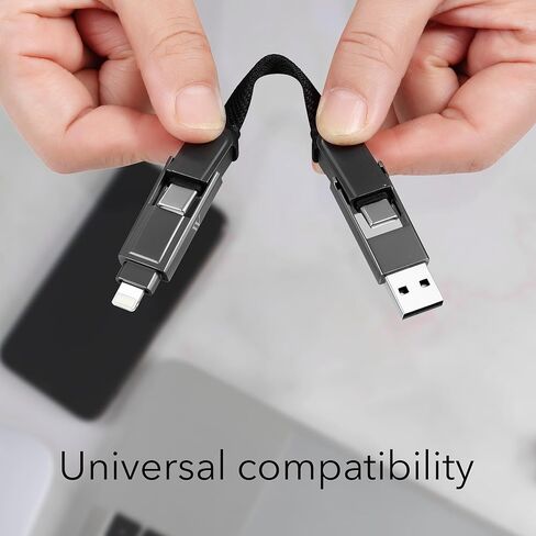 كابل Wasserstein متعدد الشحن - معالج شحن 6 في 1 مع مدخل USB-A وUSB-C in Kuwait