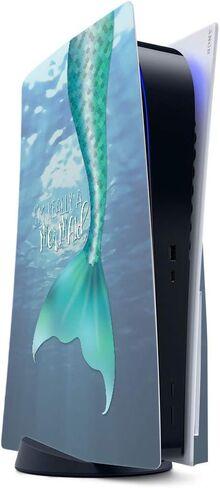 MightySkins Gaming Skin for PS5 / Playstation 5 - Im Really A Mermaid | Protective Viny wrap | Easy to Apply and Change Style | Made in The USA in Saudi Arabia