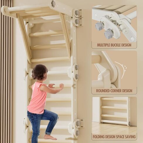 Toys for Children/Thickened Eco-Friendly Materials/Variable Climbing Frame Slides Promote Brain and Body Development/Beautiful Gift to Happy Childhood (Orange) in Saudi Arabia