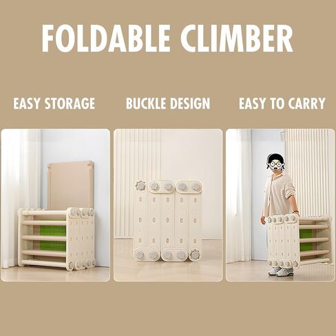 Toys for Children/Thickened Eco-Friendly Materials/Variable Climbing Frame Slides Promote Brain and Body Development/Beautiful Gift to Happy Childhood (Orange) in Saudi Arabia