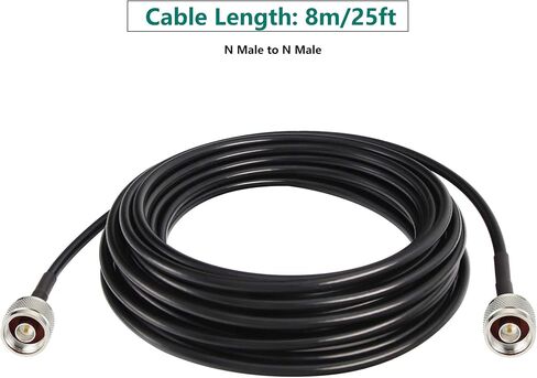 GEMEK 10ft N ذكر إلى N ذكر كابل نحاسي نقي، خسارة منخفضة S-MR240 تمديد محوري لـ 3G 4G 5G 6G LTE ADS-B Ham GPS WiFi RF راديو للهوائي أو استخدام صواعق الطفرة (50 أوم ليس للتلفزيون) in Saudi Arabia