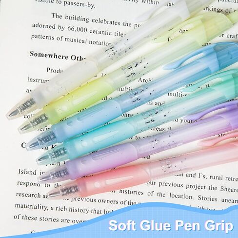 Gel Pens 12 Colors Retractable Quick Dry Ink Pens Fine Point 0.7mm, Smoooth Writing Pens Multicolor for Journaling, Drawing, Doodling, and Note Taking, Multicolor, 12-Count in Saudi Arabia