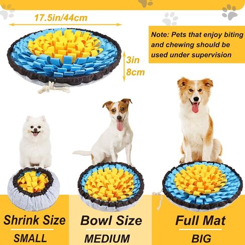حصيرة سنفل قابلة للتعديل للكلاب، حصيرة شم الحيوانات الأليفة للألعاب التفاعلية، ألعاب إثراء الكلاب للكلاب الكبيرة والمتوسطة والصغيرة والتدريب على التحفيز العقلي والأكل البطيء (الوردي الأحمر والأصفر) in Kuwait