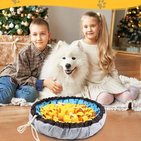 حصيرة سنفل قابلة للتعديل للكلاب، حصيرة شم الحيوانات الأليفة للألعاب التفاعلية، ألعاب إثراء الكلاب للكلاب الكبيرة والمتوسطة والصغيرة والتدريب على التحفيز العقلي والأكل البطيء (الوردي الأحمر والأصفر) in Kuwait
