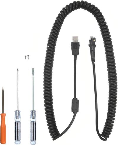 Compatible Nuance® Dragon PowerMic III Microphone 9' Straight Cable - Easy Install in Saudi Arabia