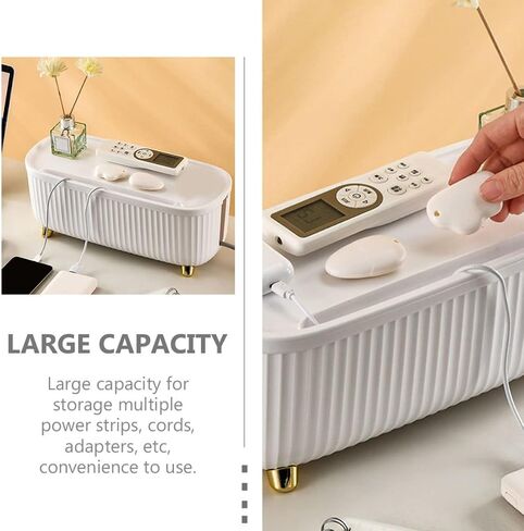 Cabilock Cable Management Box Cable Organizer Box Cord Management Box Cable Storage Box Cord Organizer: Wire in Saudi Arabia