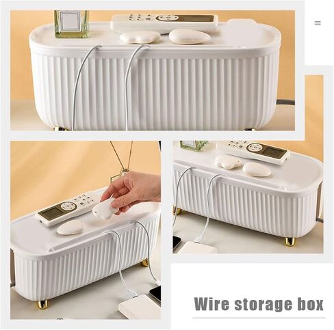Cabilock Cable Management Box Cable Organizer Box Cord Management Box Cable Storage Box Cord Organizer: Wire in Saudi Arabia