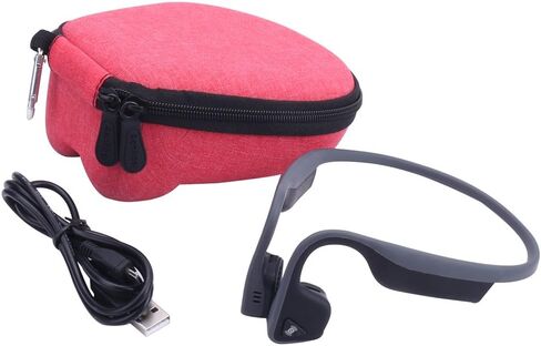 Carrying case Replacement for Shokz/AfterShokz Trekz Titanium/Mini/Air Bone Conduction Headphones by Aenllosi (Black) in Kuwait
