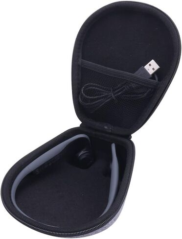 Carrying case Replacement for Shokz/AfterShokz Trekz Titanium/Mini/Air Bone Conduction Headphones by Aenllosi (Black) in Kuwait