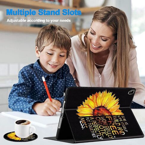 حافظة لجهاز iPad Mini، وحافظة iPad Mini 1 2 3 4 5 ومجموعة قواعد، وغطاء ذكي من جلد البولي يوريثان مع حامل وخاصية النوم التلقائي لجهاز iPad 5/4/3/2/1 - الطائر الطنان in Kuwait