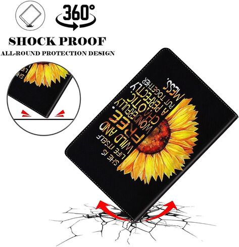 حافظة لجهاز iPad Mini، وحافظة iPad Mini 1 2 3 4 5 ومجموعة قواعد، وغطاء ذكي من جلد البولي يوريثان مع حامل وخاصية النوم التلقائي لجهاز iPad 5/4/3/2/1 - الطائر الطنان in Kuwait