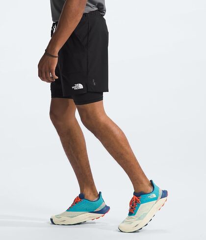 THE NORTH FACE Men's Sunriser 2-in-1 Short 6", Shady Blue, Large Regular in Saudi Arabia