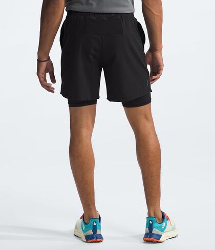 THE NORTH FACE Men's Sunriser 2-in-1 Short 6", Shady Blue, Large Regular in Saudi Arabia