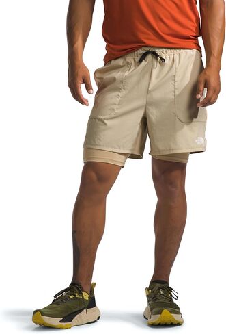 THE NORTH FACE Men's Sunriser 2-in-1 Short 6", Shady Blue, Large Regular in Saudi Arabia