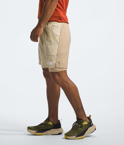 THE NORTH FACE Men's Sunriser 2-in-1 Short 6", Shady Blue, Large Regular in Saudi Arabia