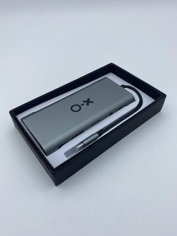 OX USB C 11-in-1 Multiport Adapter Hub with 4K HDMI, RJ45, SD/TF Card Reader, PD Fast Charge USB Hub for MacBook, PC, Black in Saudi Arabia