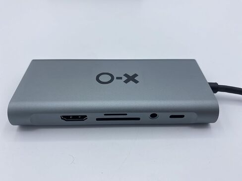 OX USB C 11-in-1 Multiport Adapter Hub with 4K HDMI, RJ45, SD/TF Card Reader, PD Fast Charge USB Hub for MacBook, PC, Black in Saudi Arabia