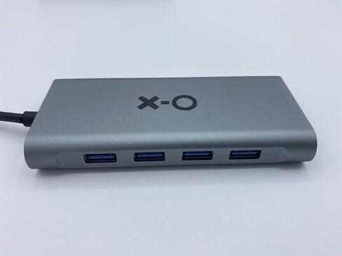 OX USB C 11-in-1 Multiport Adapter Hub with 4K HDMI, RJ45, SD/TF Card Reader, PD Fast Charge USB Hub for MacBook, PC, Black in Saudi Arabia