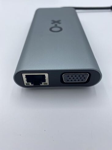 OX USB C 11-in-1 Multiport Adapter Hub with 4K HDMI, RJ45, SD/TF Card Reader, PD Fast Charge USB Hub for MacBook, PC, Black in Saudi Arabia