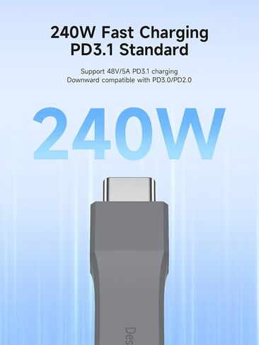 Hagibis Short USB 4 Cable, 240W Charging U-Type USB C Cable, 40Gbps Data Transfer, 8K 60Hz Video Display for iPhone 16 15 Pro Max, iPad, Thunderbolt 4/3, Hub, External SSD (UC4MC-6cm) in Saudi Arabia